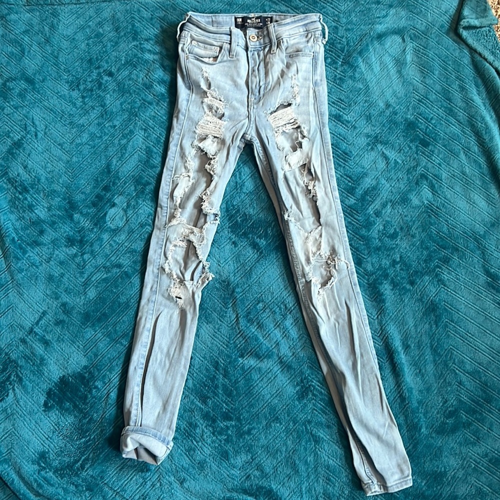 Hollister ripped jeans